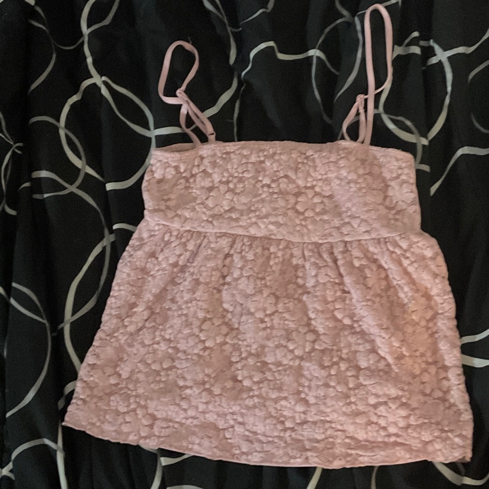 Pink Textured Women's Top